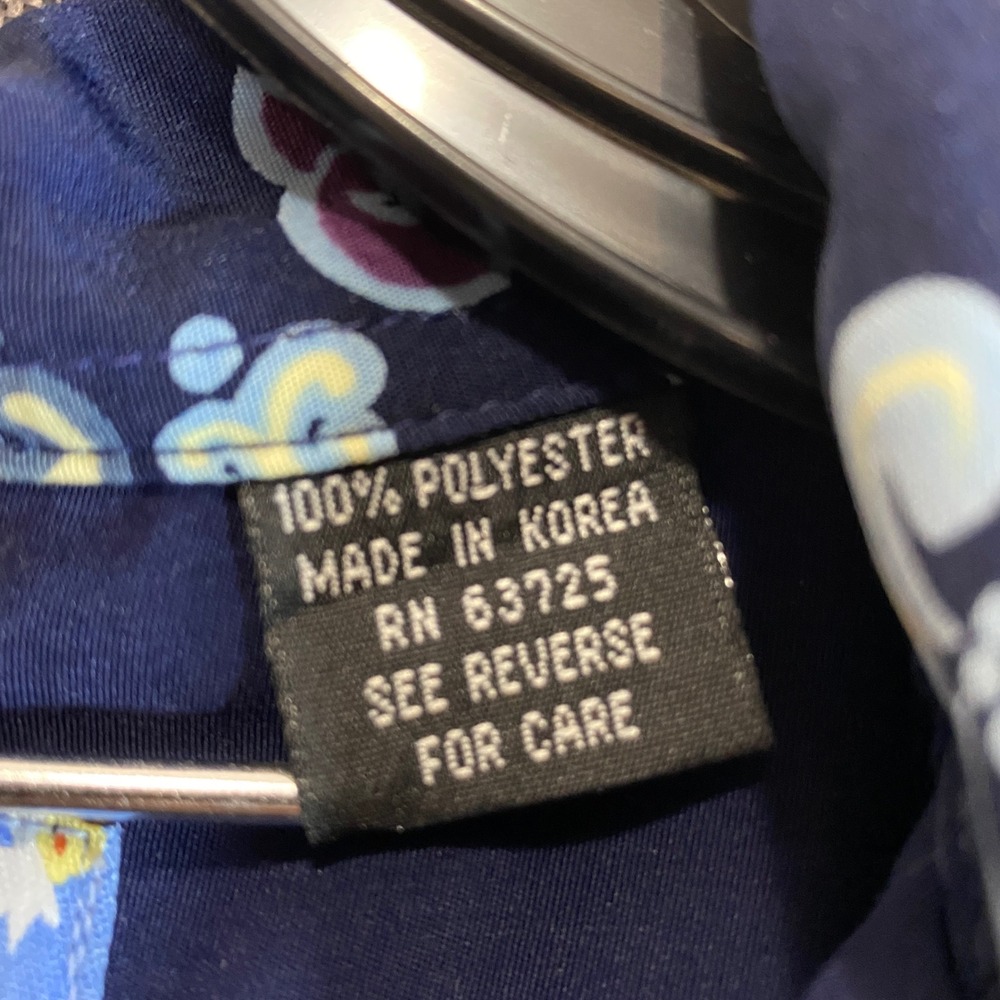 Dragonfly Mens Navy Blue Pin Up Girl Embroidered Bowling Shirt Floral Large - Picture 4 of 9